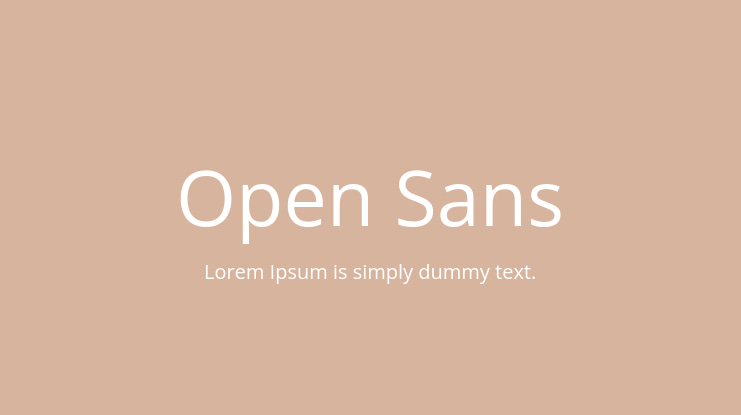 Open Sans Font Family