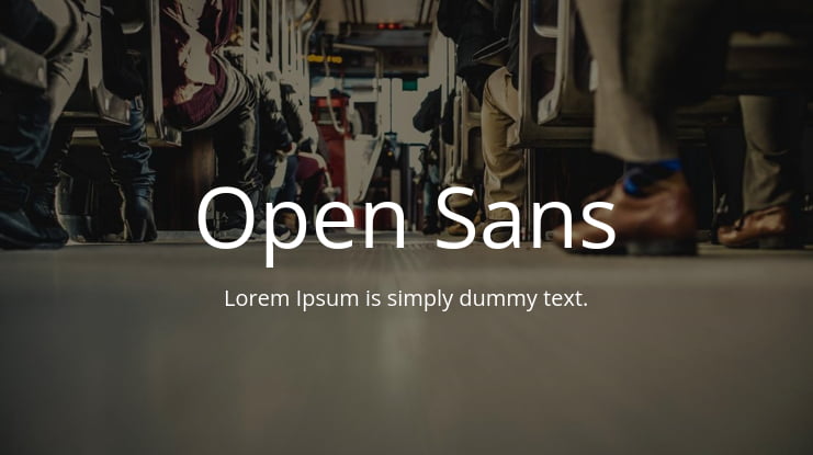 Open Sans Font Family