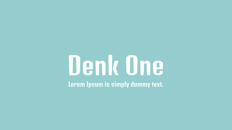 Denk One Font