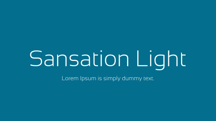 Sansation Light Font Family