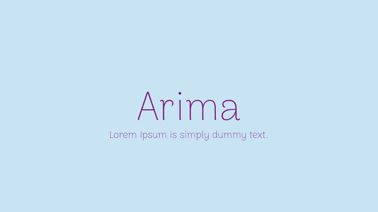 Arima Font