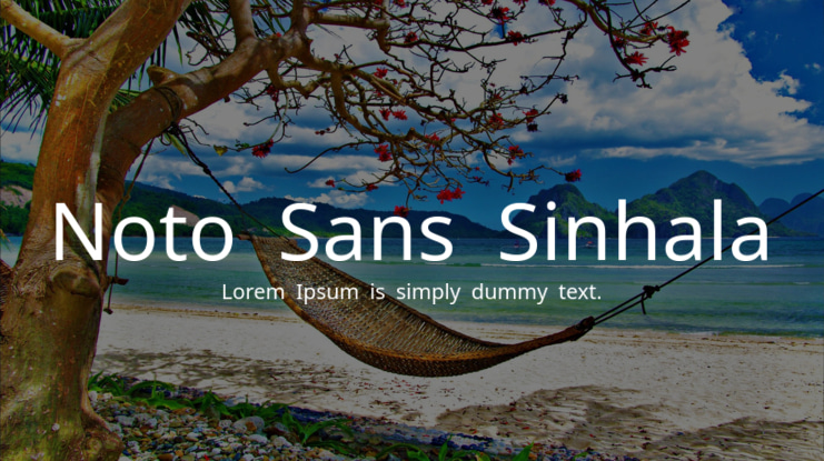 Noto Sans Sinhala Font