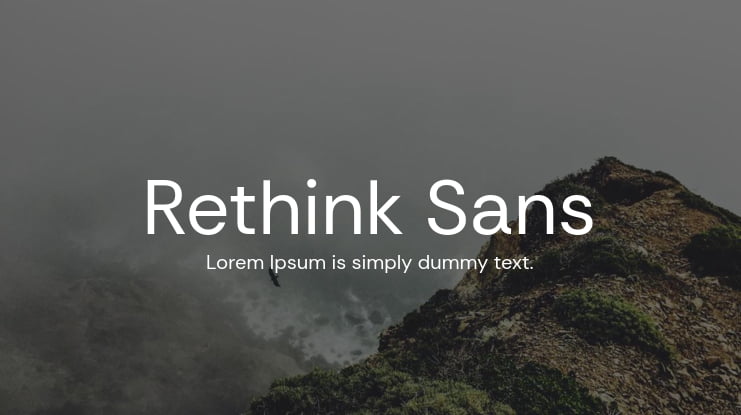 Rethink Sans Font Family