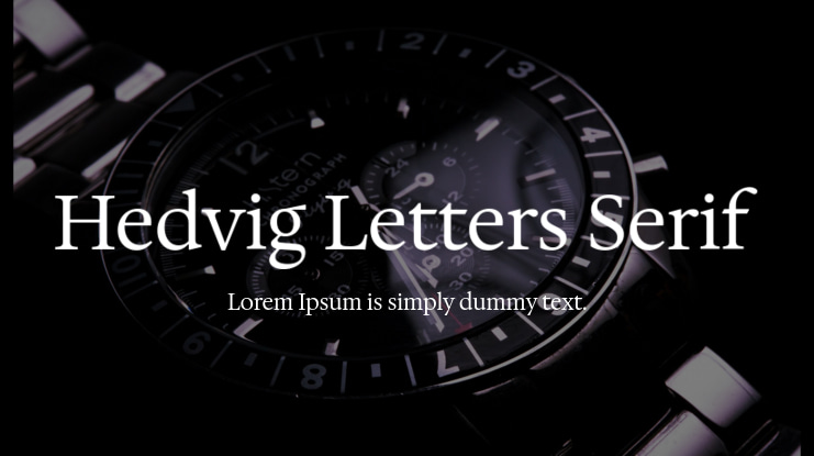 Hedvig Letters Serif Font