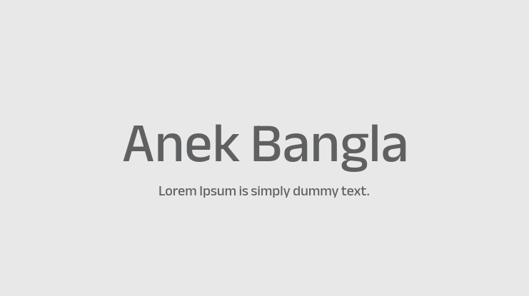 Anek Bangla Font