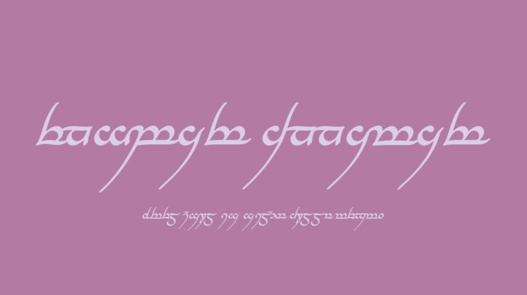 Tengwar Annatar Font Family