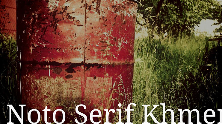 Noto Serif Khmer Font