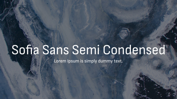 Sofia Sans Semi Condensed Font Family
