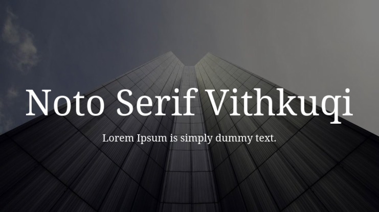 Noto Serif Vithkuqi Font