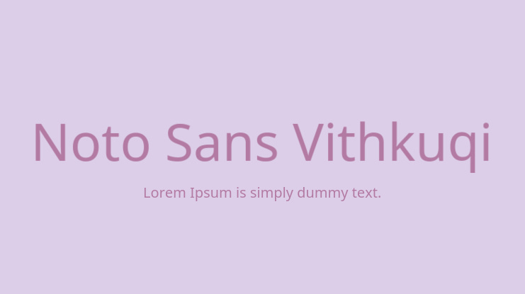 Noto Sans Vithkuqi Font