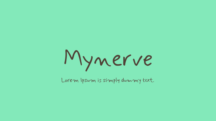 Mynerve Font