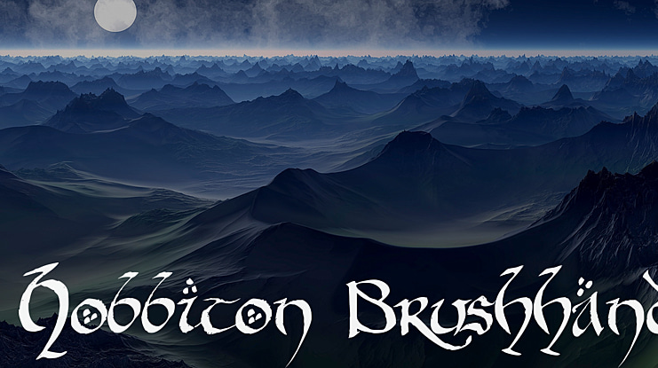 Hobbiton Brush hand Font