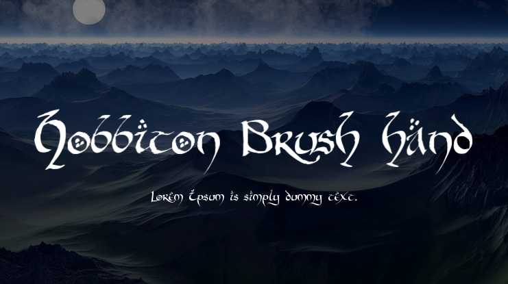 Hobbiton Brush hand Font