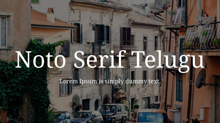 Noto Serif Telugu Font