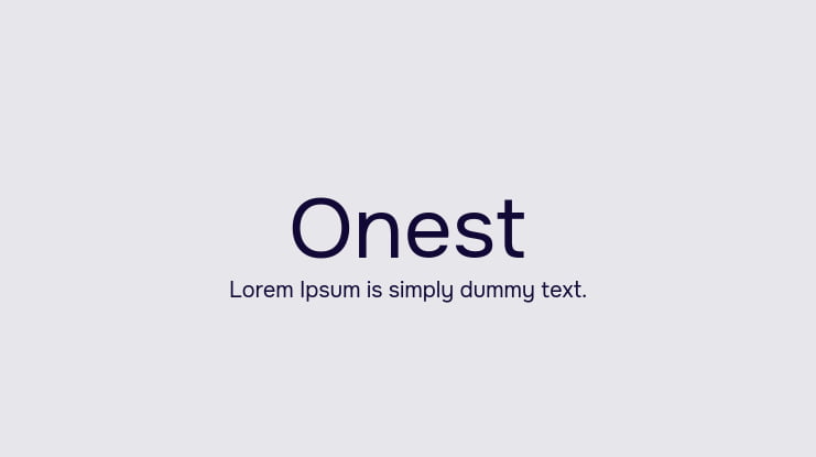 Onest Font