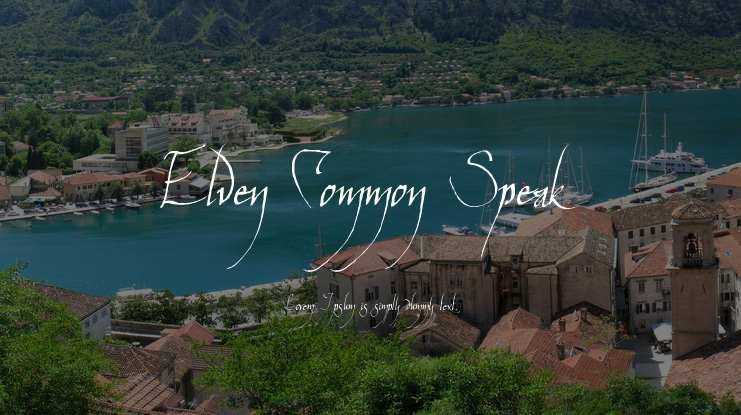 Elven Common Speak Font
