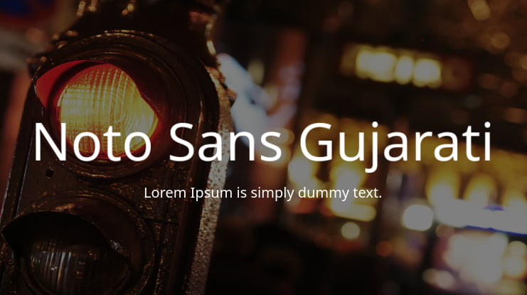 Noto Sans Gujarati Font
