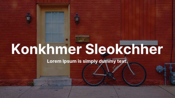 Konkhmer Sleokchher Font