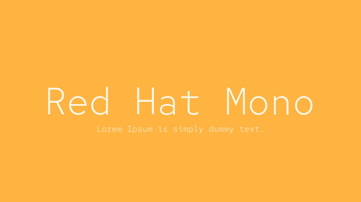 Red Hat Mono Font Family