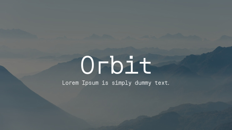 Orbit Font