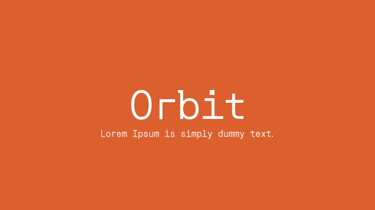 Orbit Font