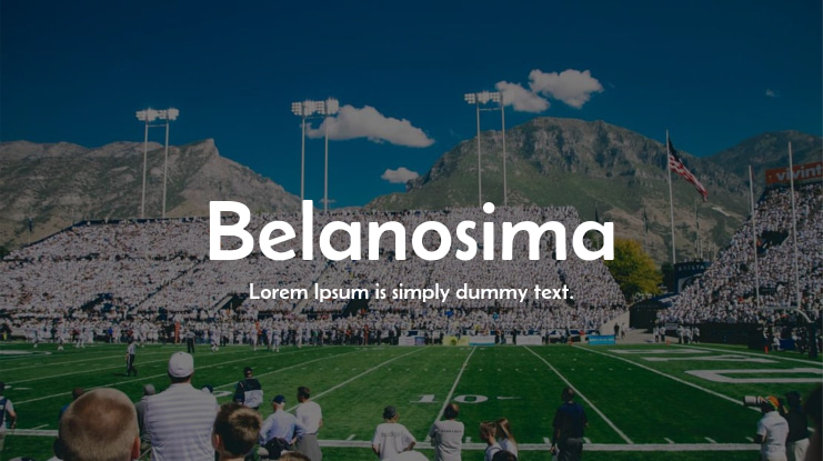 Belanosima Font Family