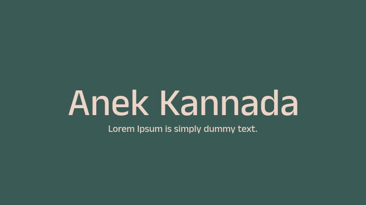 Anek Kannada Font