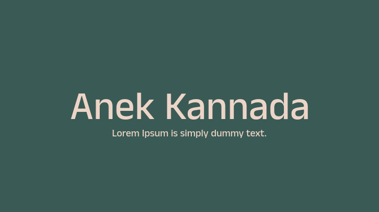 Anek Kannada Font