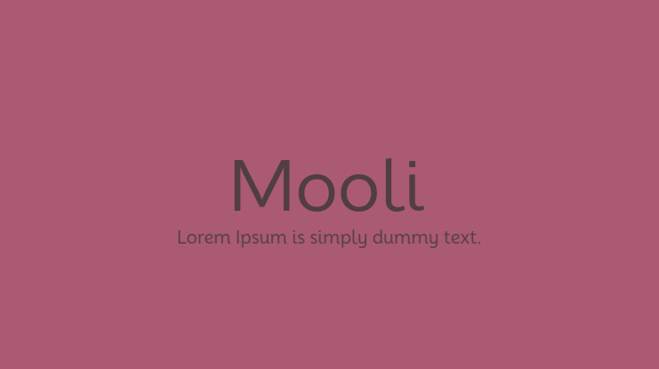Mooli Font