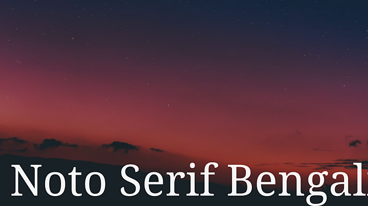 Noto Serif Bengali Font