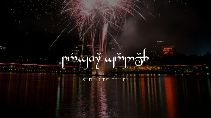 Tengwar Gandalf Font