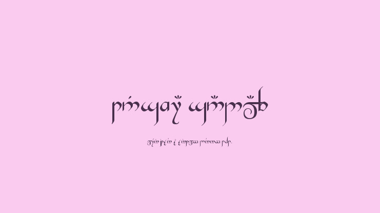 Tengwar Gandalf Font