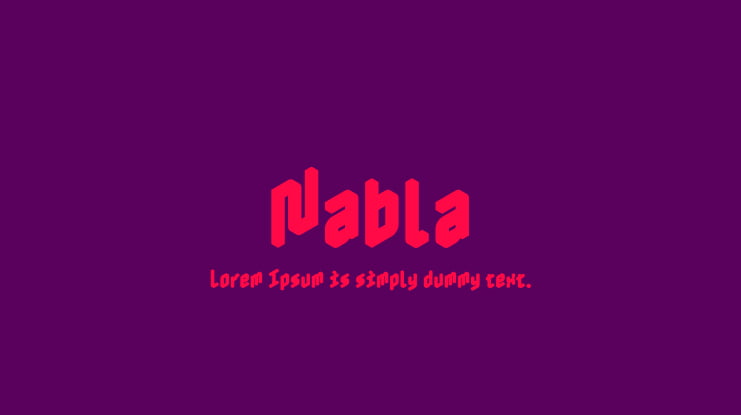Nabla Font
