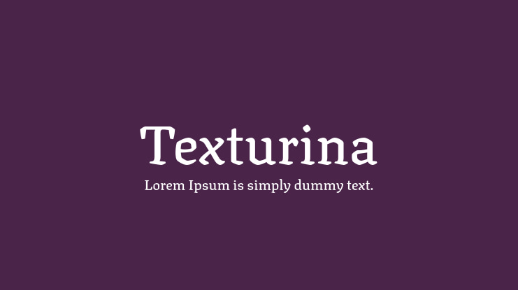 Texturina Font Family