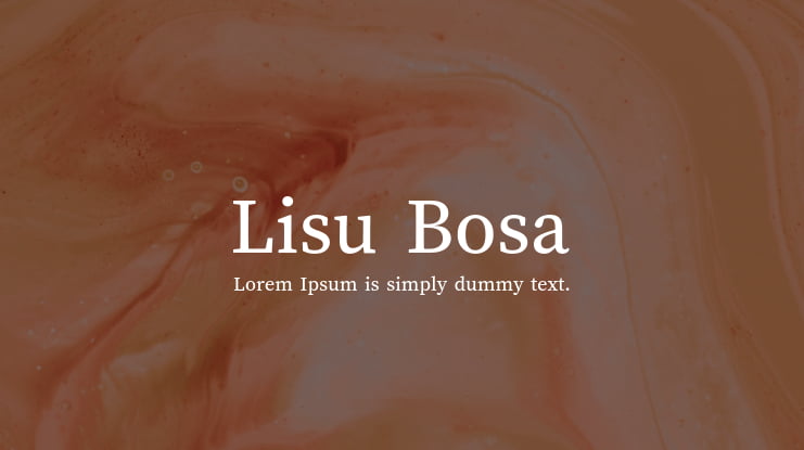 Lisu Bosa Font Family