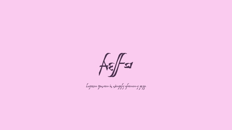 Aelfa Font