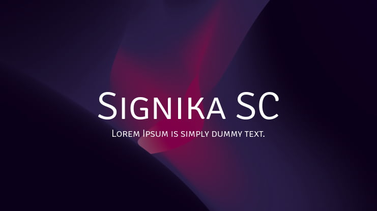 Signika SC Font
