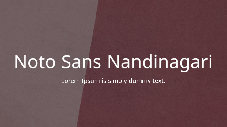 Noto Sans Nandinagari Font