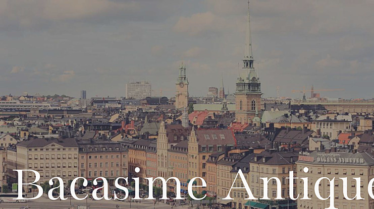 Bacasime Antique Font
