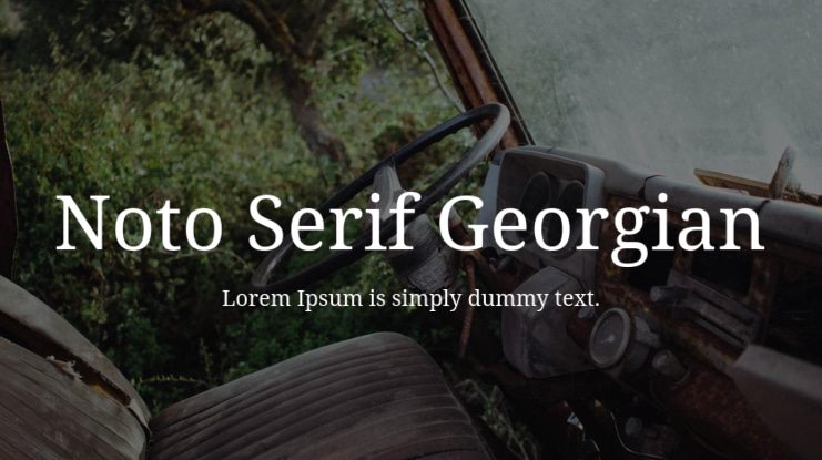 Noto Serif Georgian Font