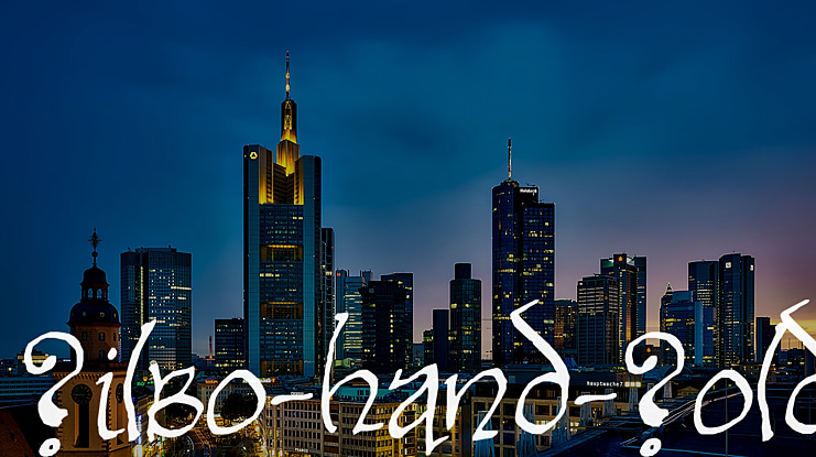 Bilbo Hand Font Family