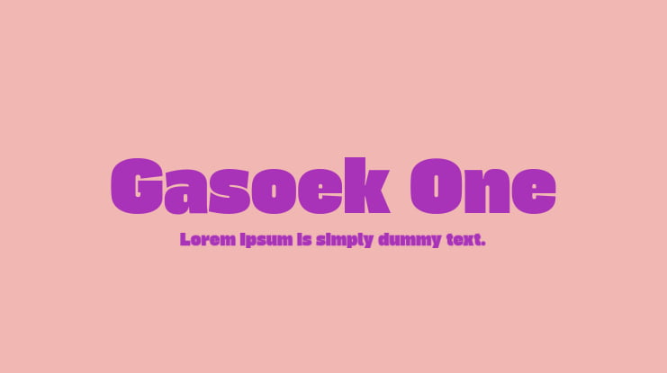 Gasoek One Font