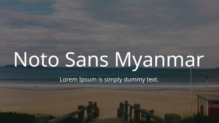 Noto Sans Myanmar Font
