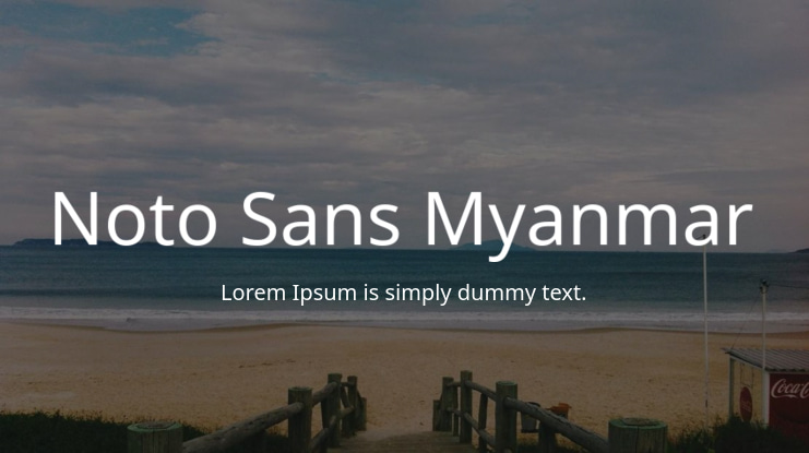 Noto Sans Myanmar Font