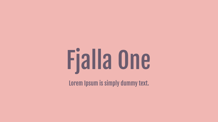 Fjalla One Font