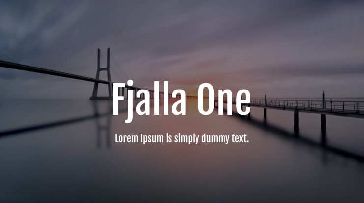 Fjalla One Font