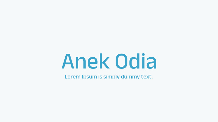Anek Odia Font