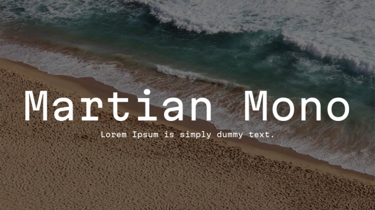 Martian Mono Font