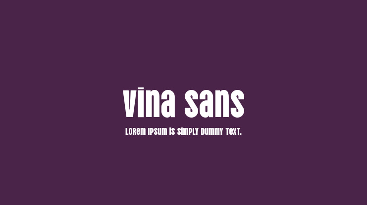 Vina Sans Font