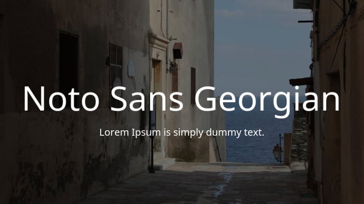 Noto Sans Georgian Font